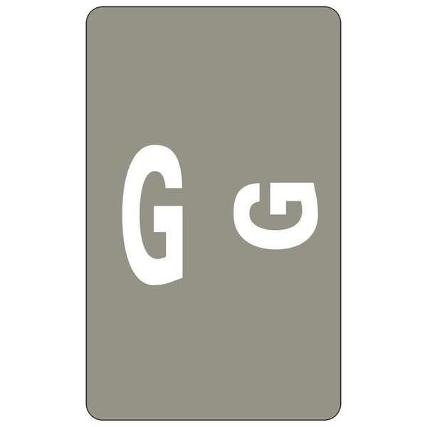 Smead Label, Accs, "G", Gray, 100Ct Pk SMD67177 - main